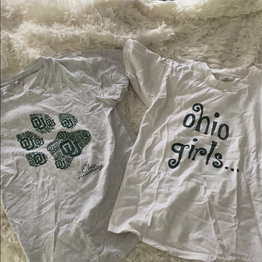 Lot of 2 vintage Ohio university shirts size small